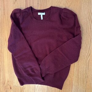 Joie Wine-Colored knit wool/cashmere Sweater